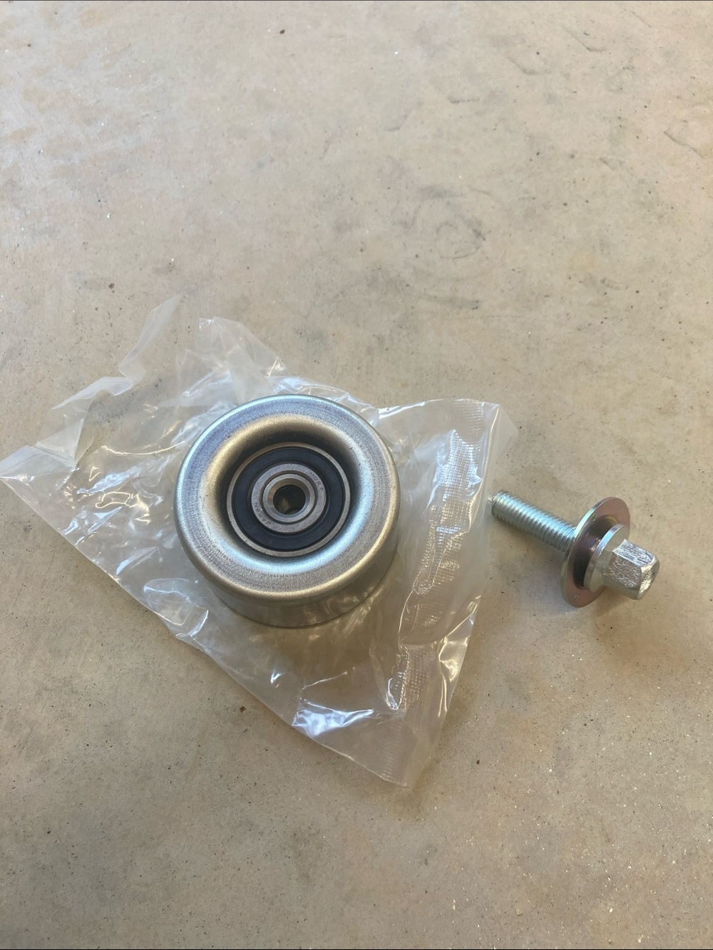 Used OEM Toyota/Lexus Drive Belt Idler Pulley (90k Miles) with New Bolt & Washer